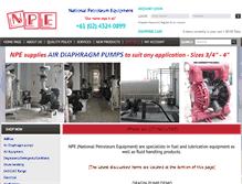 Tablet Screenshot of n-p-e.com.au